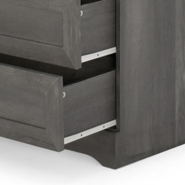 Gdf Studio Broxon Rustic Wide 4 Drawer Dresser