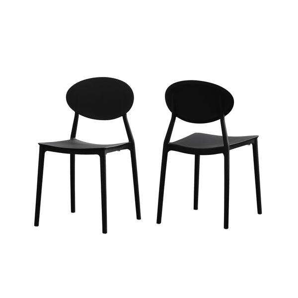 gdf studio Brynn Outdoor Plastic Chairs (Set of 2)