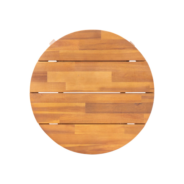 Gdf Studio Burrough Outdoor Acacia Wood Side Table