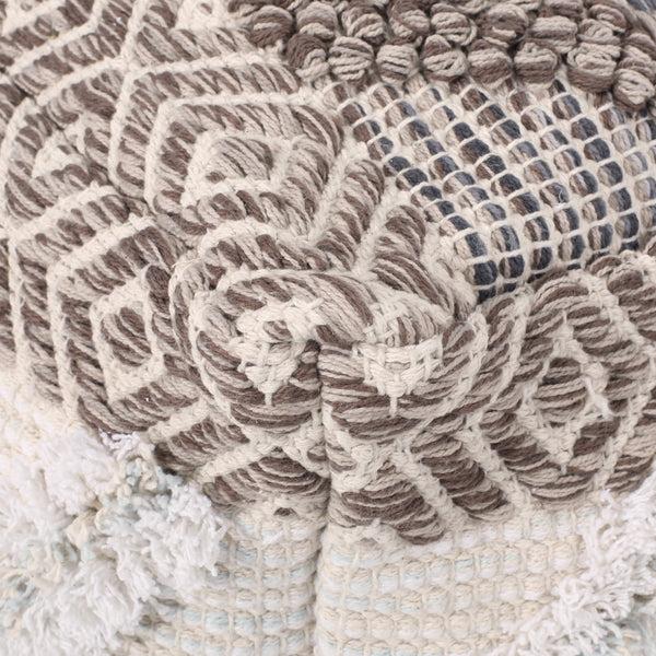 Gdf Studio Camillo Boho Fabric Cube Pouf