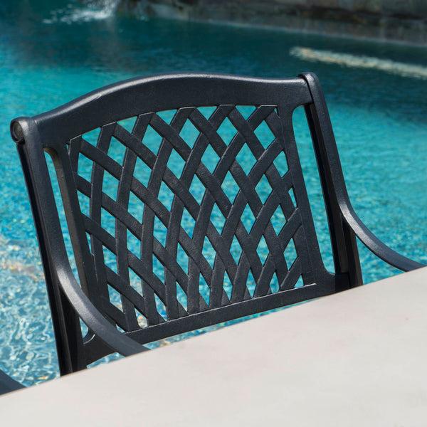 Gdf Studio Caprice Outdoor 6 Seater Dining Set