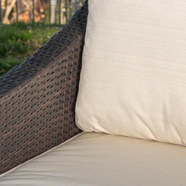 Gdf Studio Caspian 4pc Outdoor Wicker Sofa Set