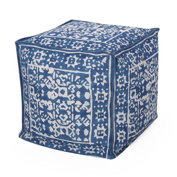 gdf studio Catron Contemporary Fabric Cube Pouf