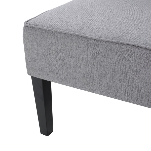 Gdf Studio Chandler Grey Fabric Settee