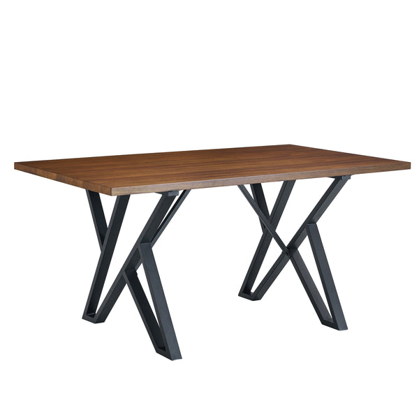 Gdf Studio Citria Modern Walnut Dining Table