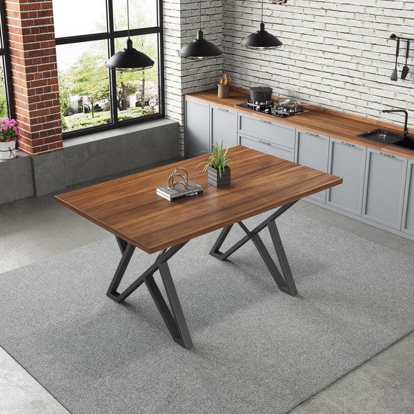 Gdf Studio Citria Modern Walnut Dining Table