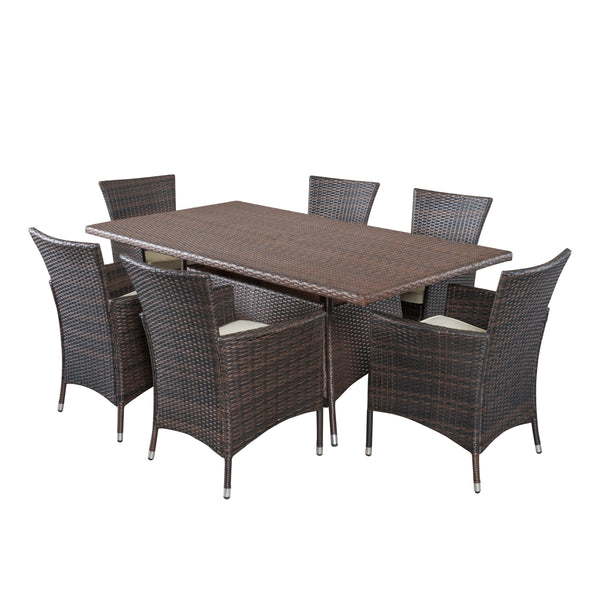 gdf studio Clementine Outdoor Wicker Dining Set