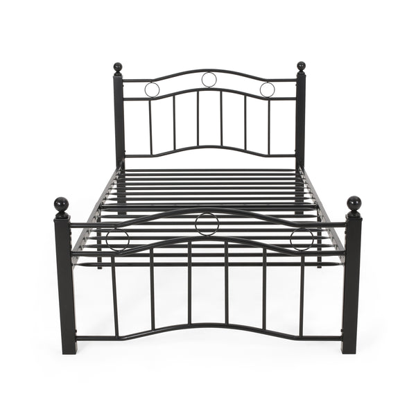 Gdf Studio Cole Contemporary Iron Bed Frame