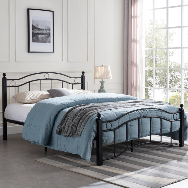 gdf studio Cole Contemporary Iron Bed Frame