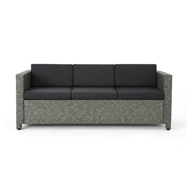 gdf studio Cony Outdoor Wicker 3 Seater Sofa