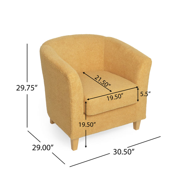 Gdf Studio Cortina Fabric Club Chair