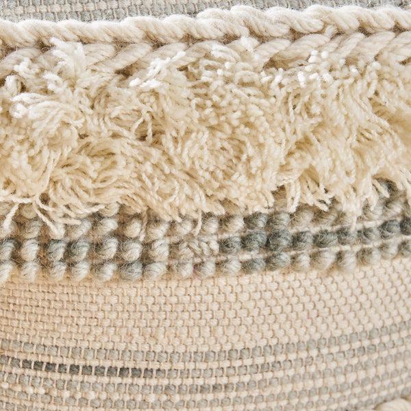 Gdf Studio Curry Handcrafted Boho Fabric Pouf
