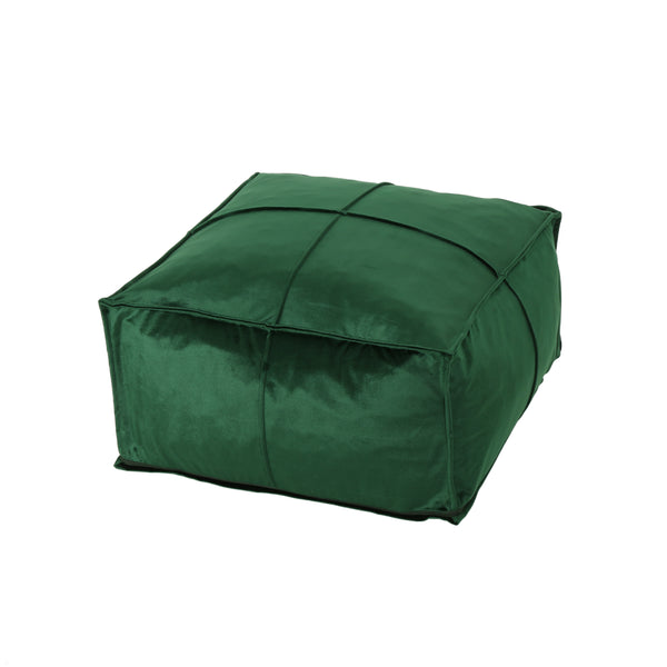 Gdf Studio Cytheria Velvet Square Bean Bag Ottoman