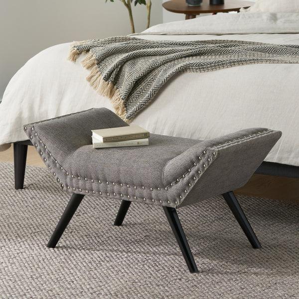gdf studio Daniel Tufted Fabric Ottoman Footstool