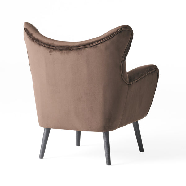 Gdf Studio Danielle Brown Velvet Arm Chair