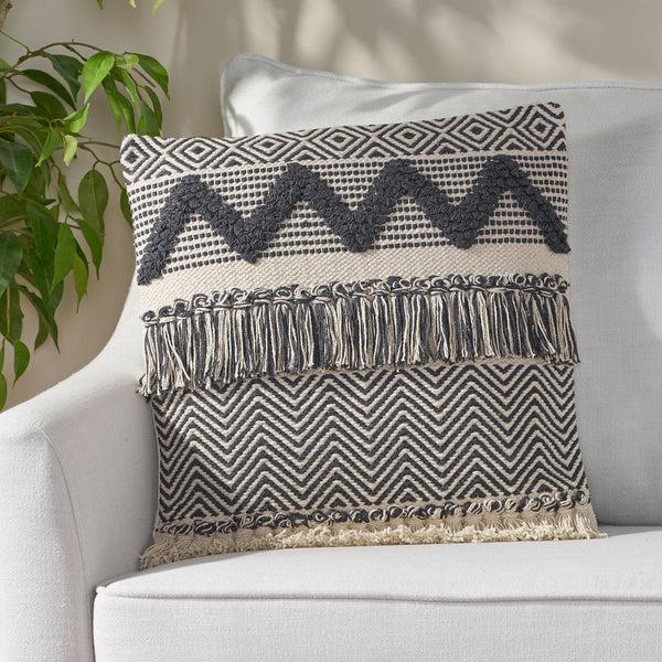 gdf studio Daphanie Hand-Loomed Boho Throw Pillow