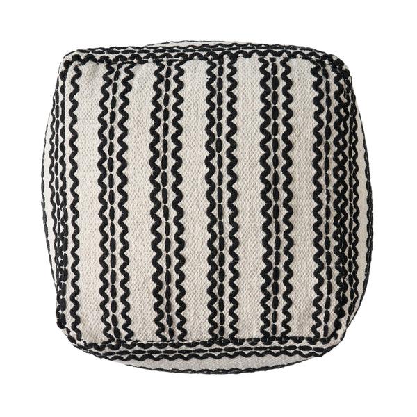 Gdf Studio Davis Handcrafted Boho Fabric Pouf