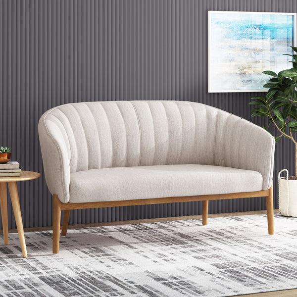 gdf studio Deborah Mid-Century Fabric Settee