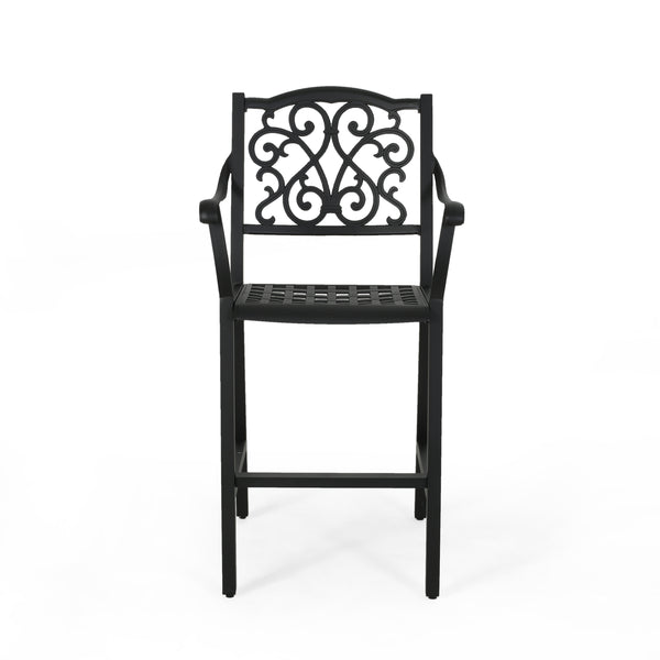 Gdf Studio Del Outdoor 28" Aluminum Barstools