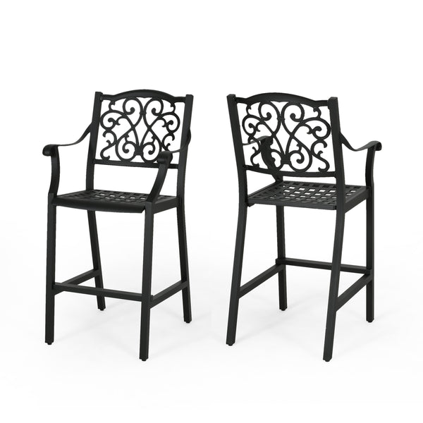 gdf studio Del Outdoor 28" Aluminum Barstools