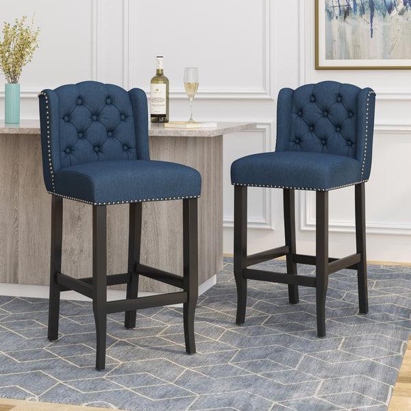 Gdf Studio Denisa Wingback Barstool