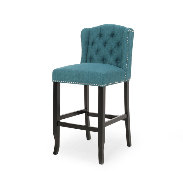 Gdf Studio Denisa Wingback Barstool (Set Of 2)