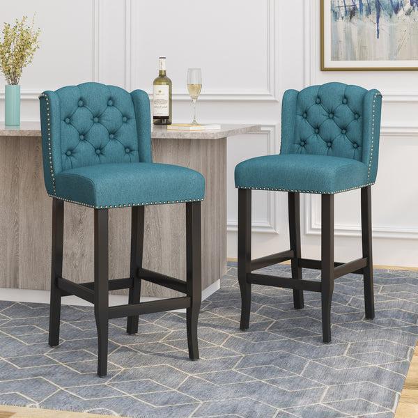 gdf studio Denisa Wingback Barstool (Set of 2)