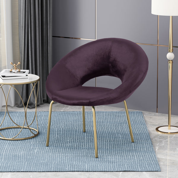 gdf studio Denise Modern Glam Velvet Accent Chair