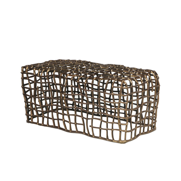 gdf studio Doniyor Contemporary Aluminum Bench