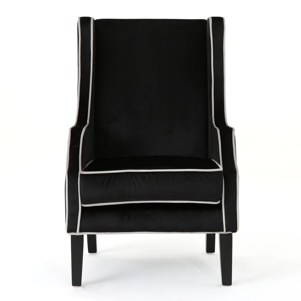 gdf studio Edell Velvet Wingback Accent Chair