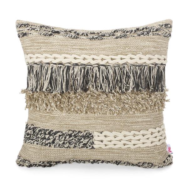 Gdf Studio Ellana Hand-Loomed Boho Throw Pillow