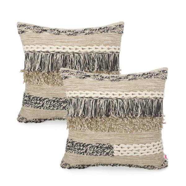 Gdf Studio Ellana Hand-Loomed Boho Throw Pillow