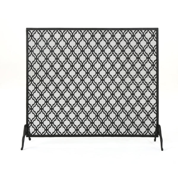 gdf studio Elmer Single Panel Iron Fire Screen