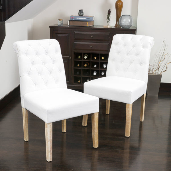 Gdf Studio Elmerso Roll Back Dining Chair Set Of 2