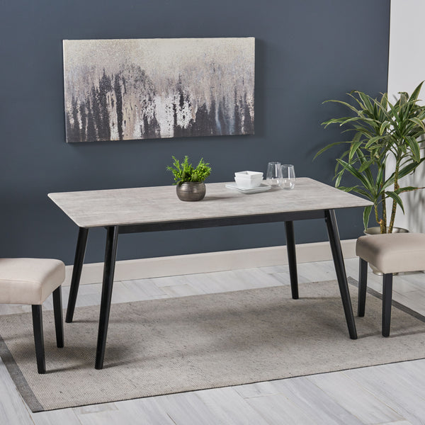 Gdf Studio Elmira Modern Resin Dining Table