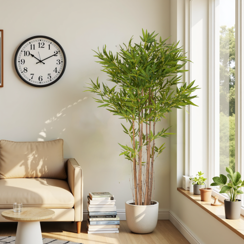 Gdf Studio Emelric 70" Artificial Bamboo With Pot