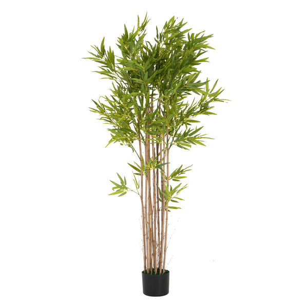 Gdf Studio Emelric 70" Artificial Bamboo With Pot