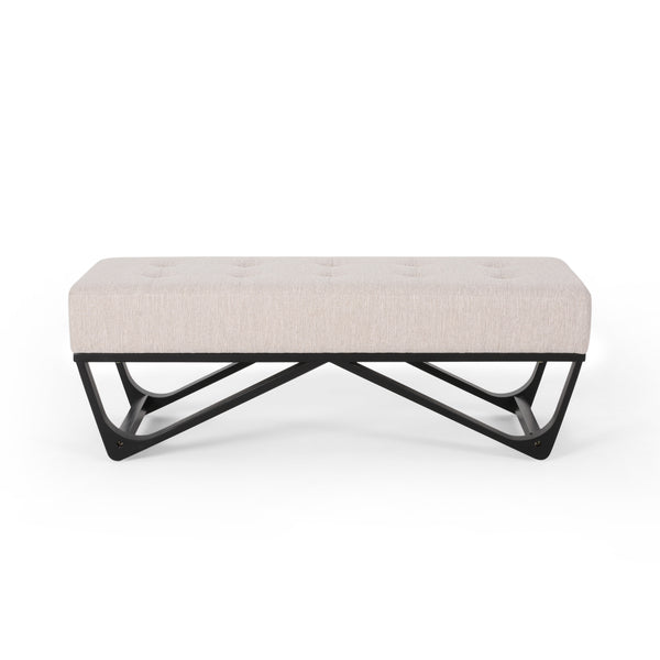 gdf studio Emily Contemporary Fabric Ottoman Bench