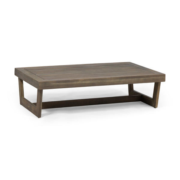 gdf studio Emma Outdoor Acacia Wood Coffee Table