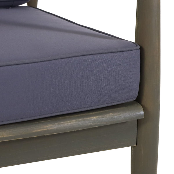 Gdf Studio Emmry Outdoor Acacia Wood Club Chair