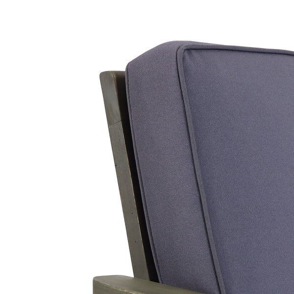 Gdf Studio Emmry Outdoor Acacia Wood Club Chair