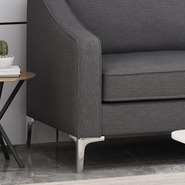 Gdf Studio Erick Modern Fabric 3 Seater Sofa