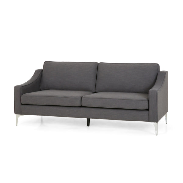 Gdf Studio Erick Modern Fabric 3 Seater Sofa