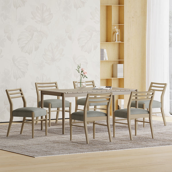 gdf studio Farnam Acacia Wood 7 Piece Dining Set