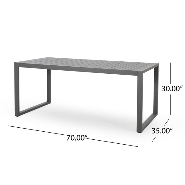 Gdf Studio Fatiha 6 Seater Aluminum Dining Set