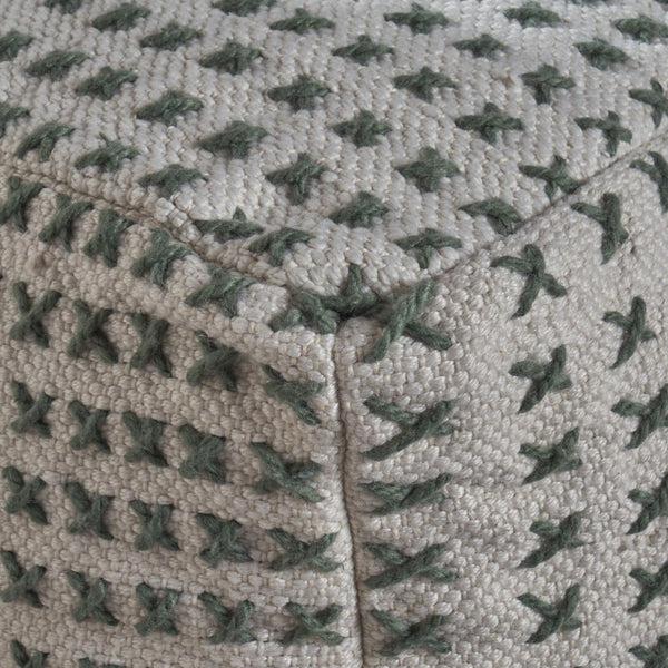 Gdf Studio Fender Fabric Square Pouf Ottoman