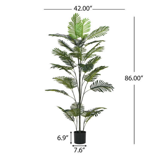 Gdf Studio Fintan 86" Artificial Palm Tree With Pot
