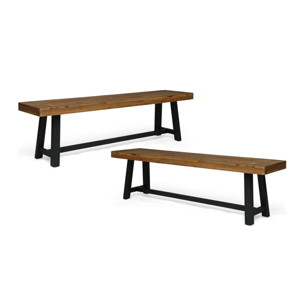 gdf studio Foster Outdoor Acacia Wood Bench