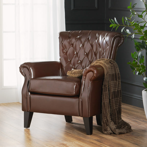 Gdf Studio Franklin Indoor Leather Club Chair