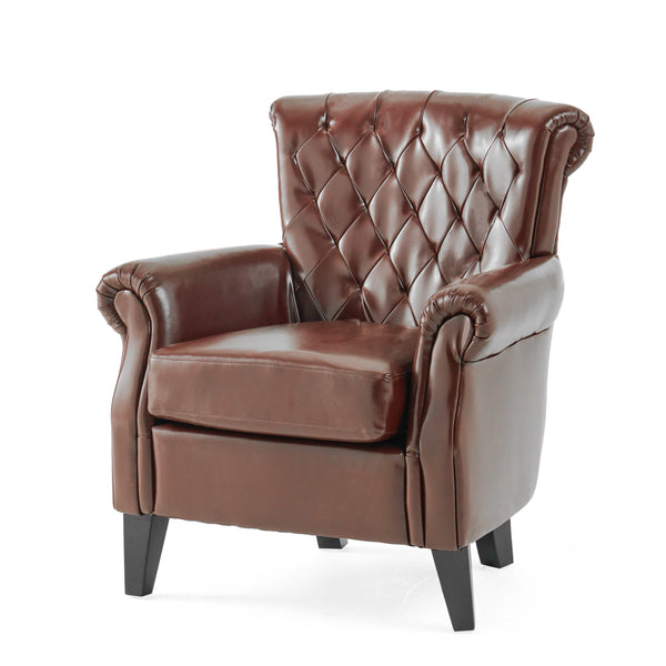 gdf studio Franklin Indoor Leather Club Chair